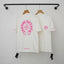 Chrome Hearts Pink Horseshoe Logo Short Sleeve T-Shirt (White)