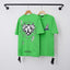 Chrome Hearts Barbed Wire & Geometric Ball Graphic Short Sleeve T-Shirt (Green)