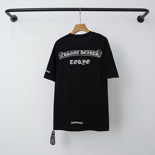 Chrome Hearts "TOKYO" Horseshoe Short Sleeve T-Shirt (Black) Hover Image