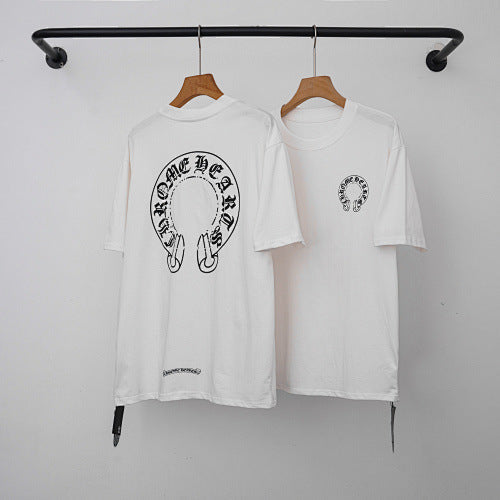 Chrome Hearts Classic Horseshoe & Cross Short Sleeve T-Shirt (White) Hover Image