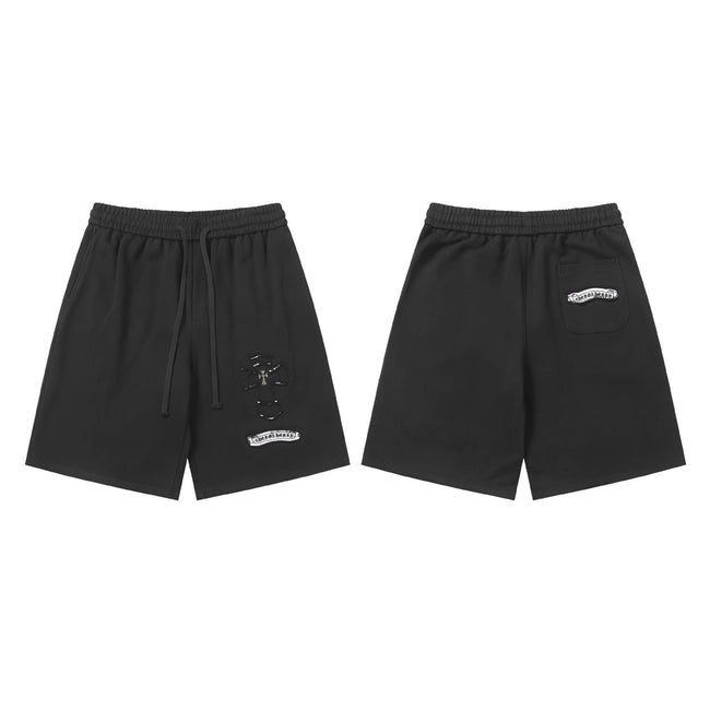 Chrome Hearts Black Drawstring Logo Sweatshorts Hover Image