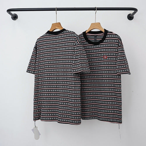 Chrome Hearts Dark Monogram Striped Short Sleeve T-Shirt Hover Image