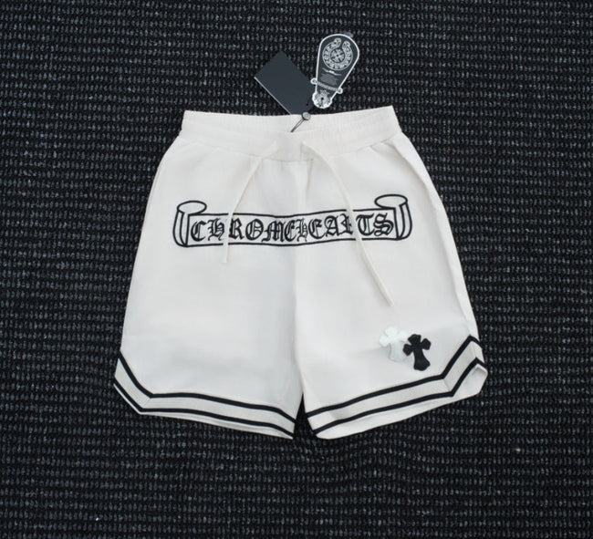 Chrome Hearts White Script Logo Athletic Shorts Hover Image