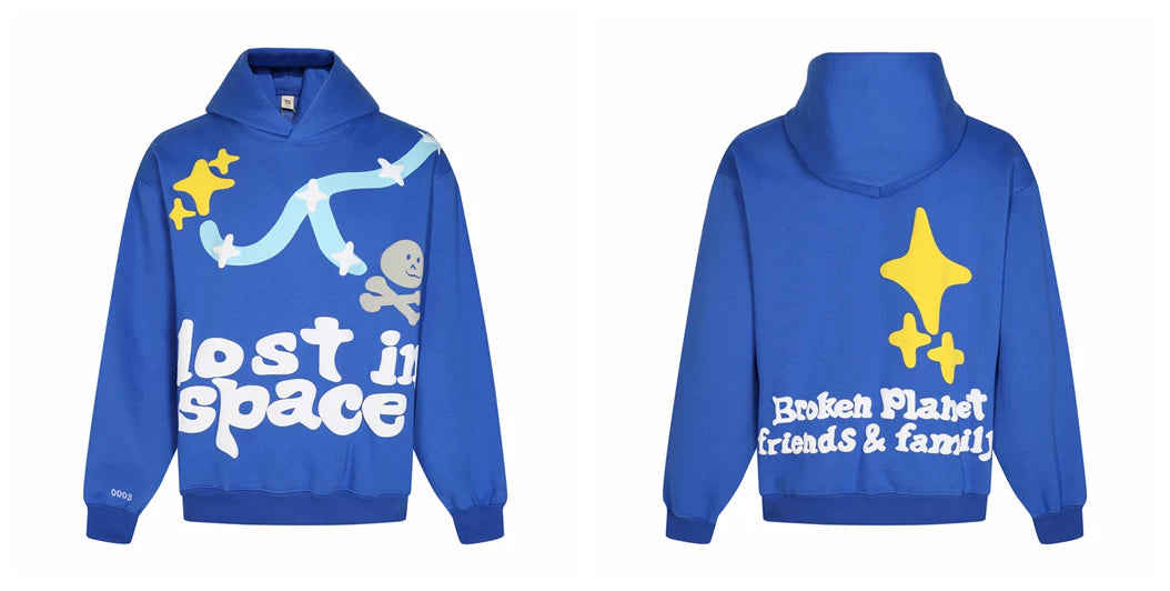 Broken planet Street Fashion Hoodie
