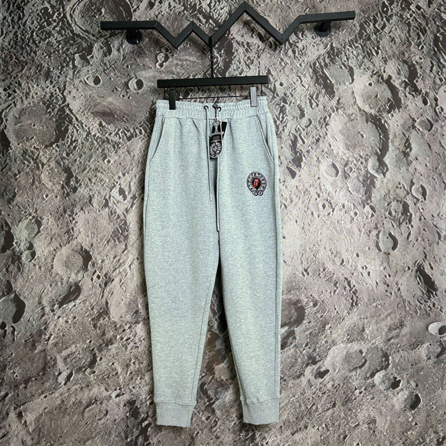 Chrome Hearts Circular Crest Logo Lounge Pants (Light Grey) Hover Image
