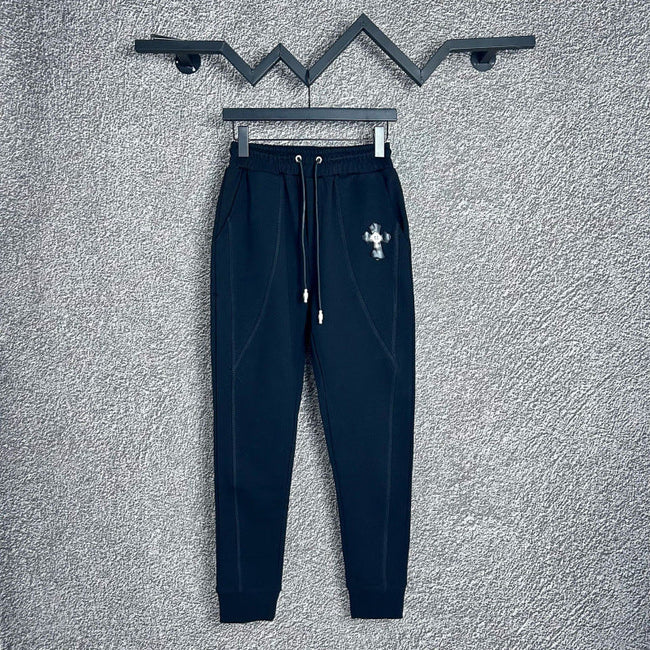 Chrome Hearts Seamed Cross Emblem Lounge Pants (Navy Blue) Hover Image