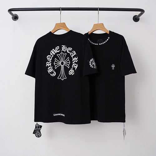 Chrome Hearts Classic Horseshoe Logo Short Sleeve T-Shirt (Black) Hover Image
