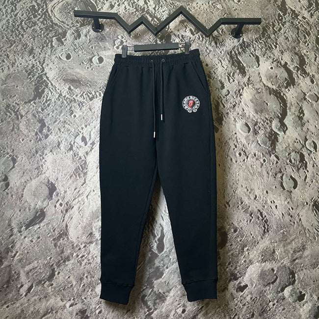 Chrome Hearts Circular Crest Logo Lounge Pants (Black) Hover Image