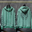 Chrome Hearts Monogram Horseshoe Zip-Up Hoodie (Green)