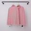 Chrome Hearts Fine Striped Long Sleeve Polo (Pink/White)