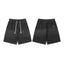 Chrome Hearts Black Drawstring Single Cross Patch Sweatshorts