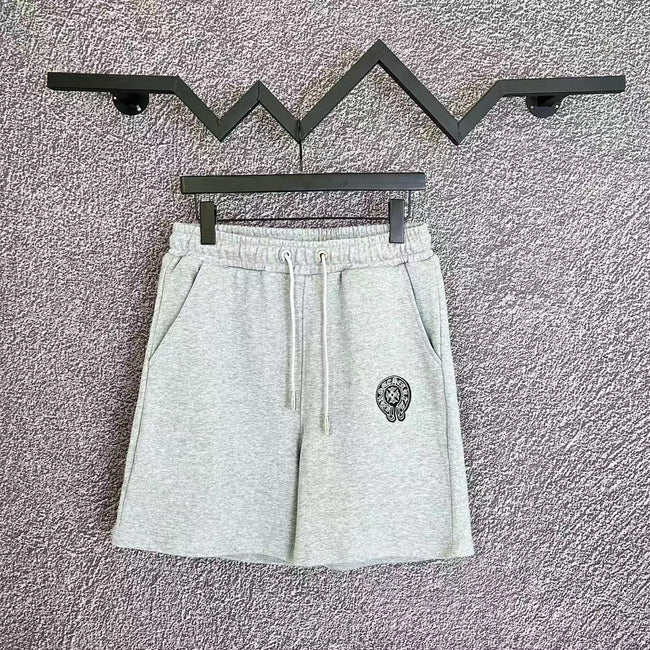 Chrome Hearts Light Gray Horseshoe Logo Sweatshorts Hover Image