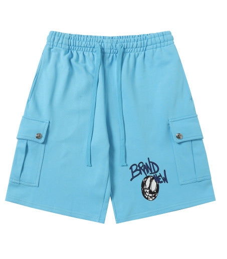 Chrome Hearts Light Blue Cargo Graphic Sweatshorts Hover Image