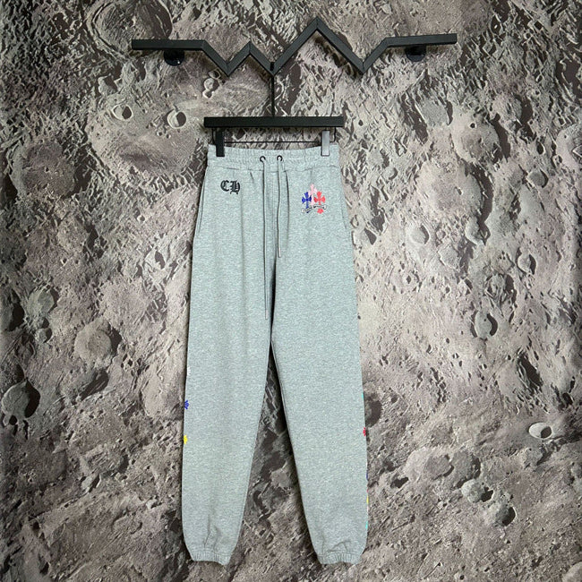 Chrome Hearts Multi-Color Cross Applique Lounge Pants (Light Grey) Hover Image