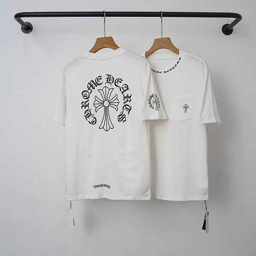 Chrome Hearts Classic Horseshoe Logo Short Sleeve T-Shirt (White) Hover Image