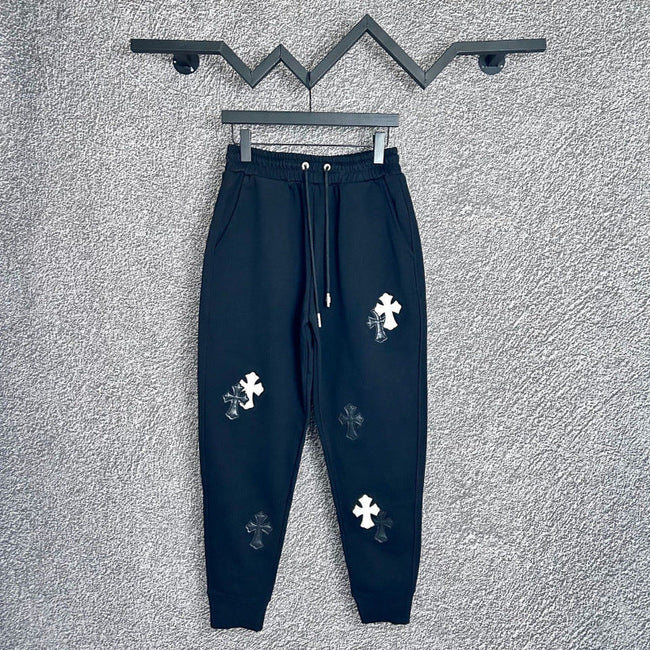 Chrome Hearts Multi-Cross Applique Lounge Pants (Navy Blue) Hover Image
