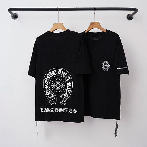 Chrome Hearts "LOS ANGELES" Horseshoe Short Sleeve T-Shirt (Black) Hover Image