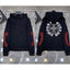 Chrome Hearts Red Scroll & Cross Hoodie (Black)