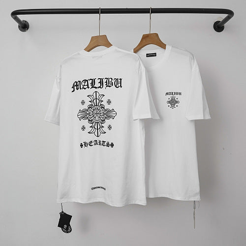 Chrome Hearts "MALIBU" Horseshoe Short Sleeve T-Shirt (White) Hover Image