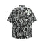 Chrome Hearts Black & White Monogram All-Over Print Short-Sleeve Shirt