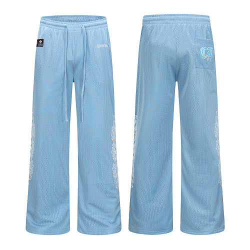 Chrome Hearts Drawstring Lounge Sweatpants (Light Blue) Hover Image