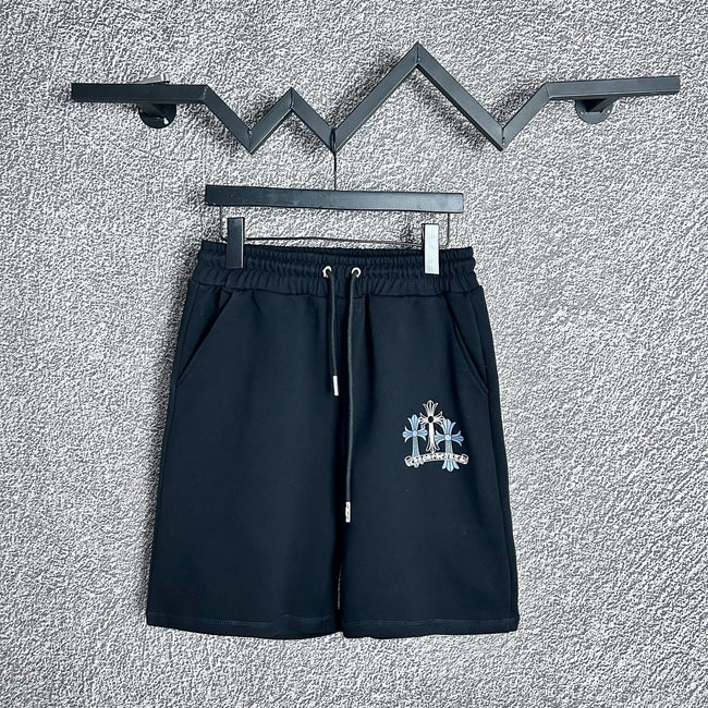 Chrome Hearts Black Multi-Cross & Logo Sweatshorts Hover Image