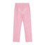 Sp5der Rhinestone Letter Graphic Pink Casual Sweatpants
