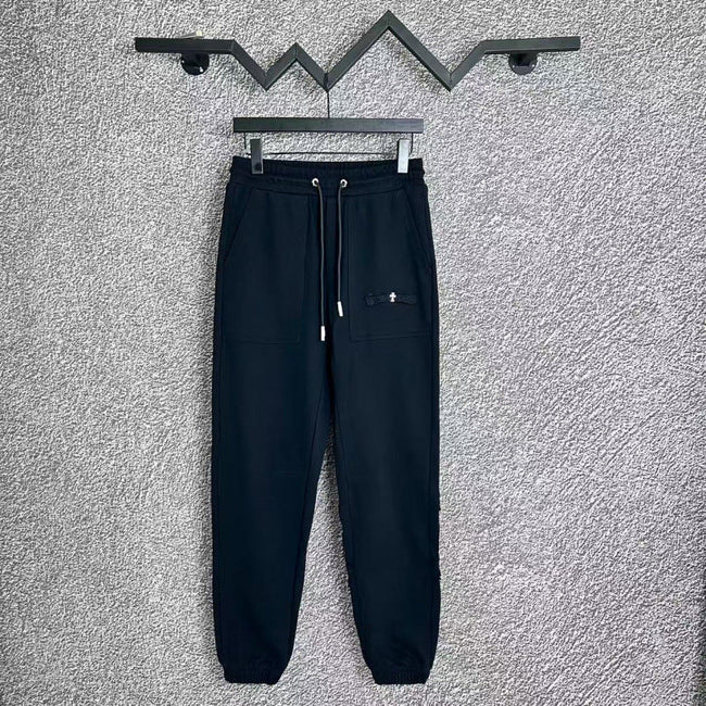 Chrome Hearts Classic Drawstring Lounge Pants (Navy Blue) Hover Image