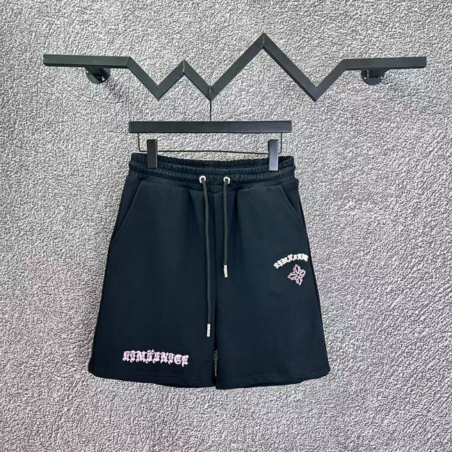 Chrome Hearts Black & Pink Cross Patch Script Sweatshorts Hover Image