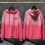 Chrome Hearts Gradient Pink Paint Splatter Horseshoe Hoodie