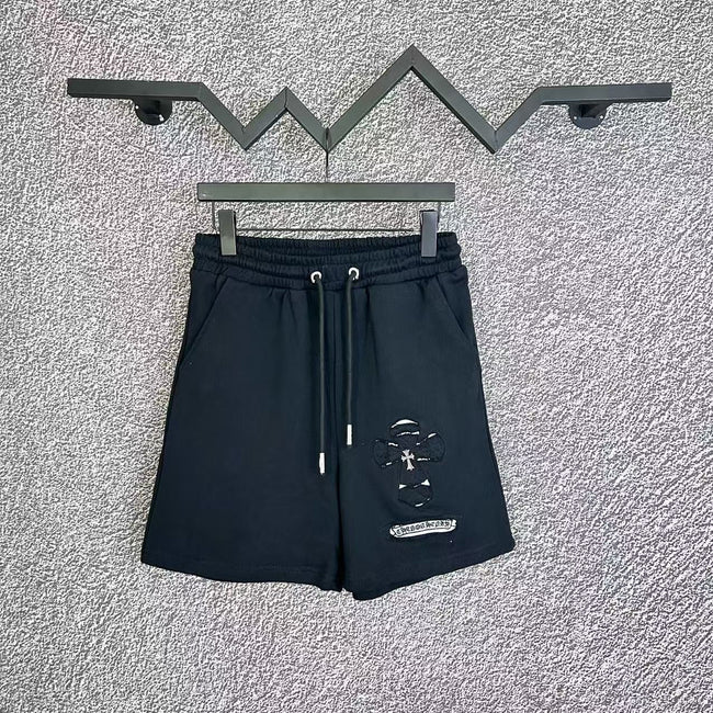 Chrome Hearts Black Graphic Patch Sweatshorts Hover Image