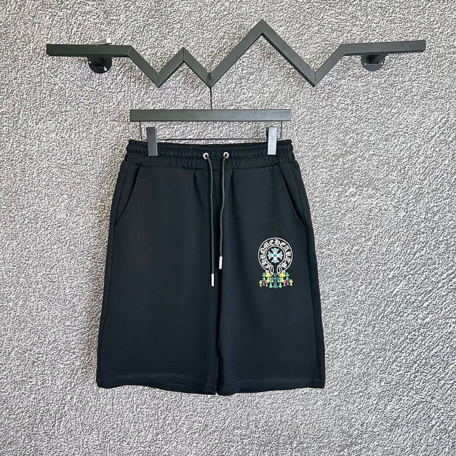 Chrome Hearts Black Multi-Color Horseshoe Cross Sweatshorts Hover Image