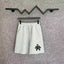 Chrome Hearts Light Gray & Black Cross Patch Sweatshorts