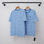 Chrome Hearts Monogram Striped Short Sleeve T-Shirt (Blue)