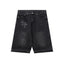 Chrome Hearts Black Heavy Wash & Tonal Cross Patch Denim Shorts