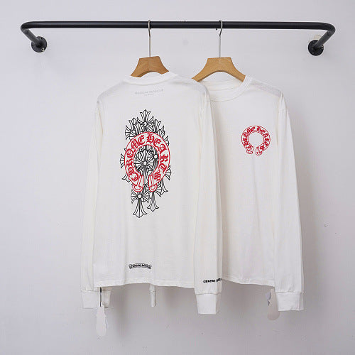 Chrome Hearts Floral Vine Cross Long Sleeve (White) Hover Image