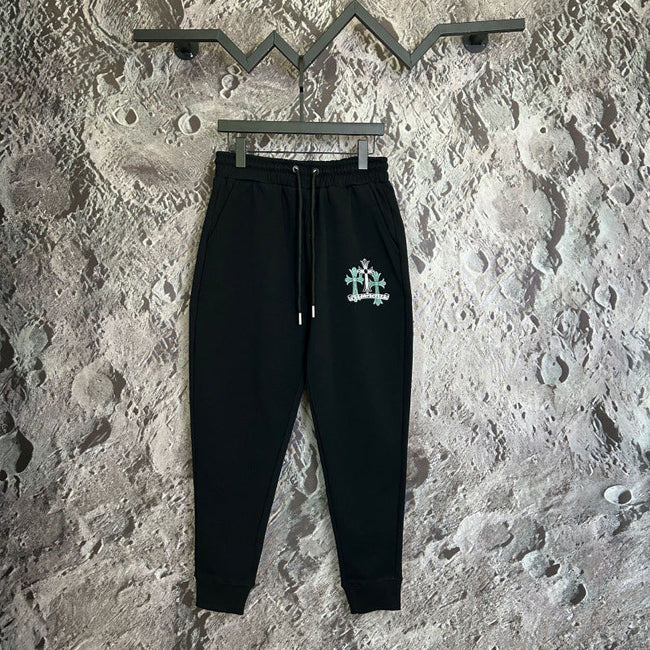 Chrome Hearts Gothic Script & Cross Lounge Pants (Black) Hover Image