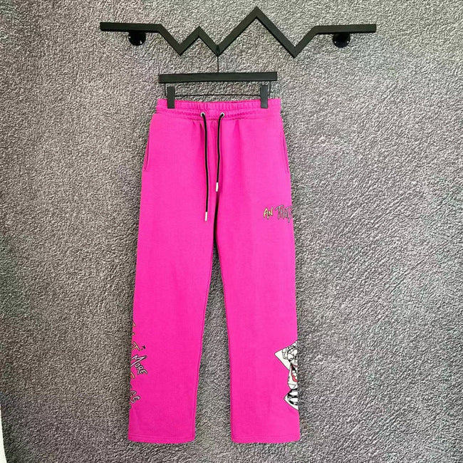 Chrome Hearts Cross Logo Lounge Pants (Hot Pink) Hover Image