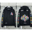 Chrome Hearts Multi-Color Cluster Cross Hoodie (Black)