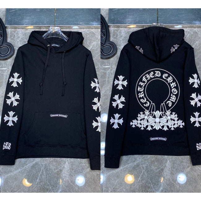 Chrome Hearts "Certified Chrome" Horseshoe Hoodie (Black) Hover Image