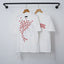 Chrome Hearts Diagonal Red Cross Cluster Short Sleeve T-Shirt (White)