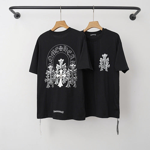 Chrome Hearts Arch Multi-Cross Horseshoe Short Sleeve T-Shirt (Black) Hover Image