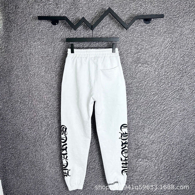 Chrome Hearts Side-Script Logo Lounge Pants (White) Hover Image