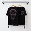 Chrome Hearts Melted Drip Cross Graphic Short Sleeve T-Shirt (Black/Pink)