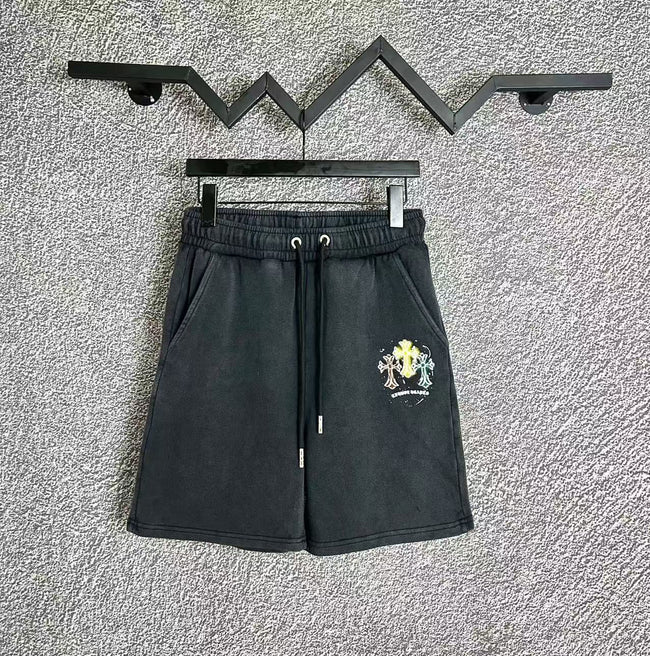 Chrome Hearts Black Multi-Color Cross Logo Sweatshorts Hover Image