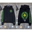 Chrome Hearts Neon Cross Horseshoe Zip-Up Hoodie (Black)