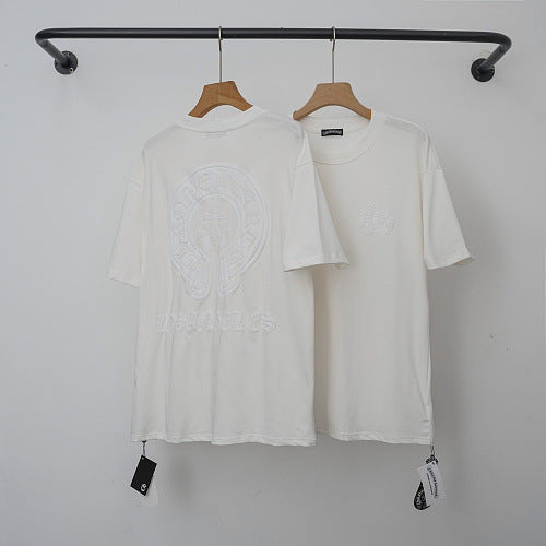 Chrome Hearts Tonal Monogram Scroll Short Sleeve T-Shirt (White) Hover Image