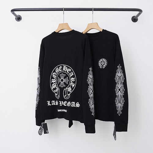 Chrome Hearts "LAS VEGAS" Horseshoe & Cross Long Sleeve (Black)