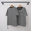 Chrome Hearts Monogram Striped Short Sleeve T-Shirt (Black/White)