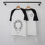 Chrome Hearts Raglan Sleeve Horseshoe Short Sleeve T-Shirt (White/Black)